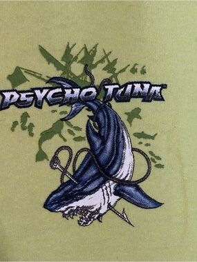 Psycho Tank Graphic Kids Tank Top in Lime Green